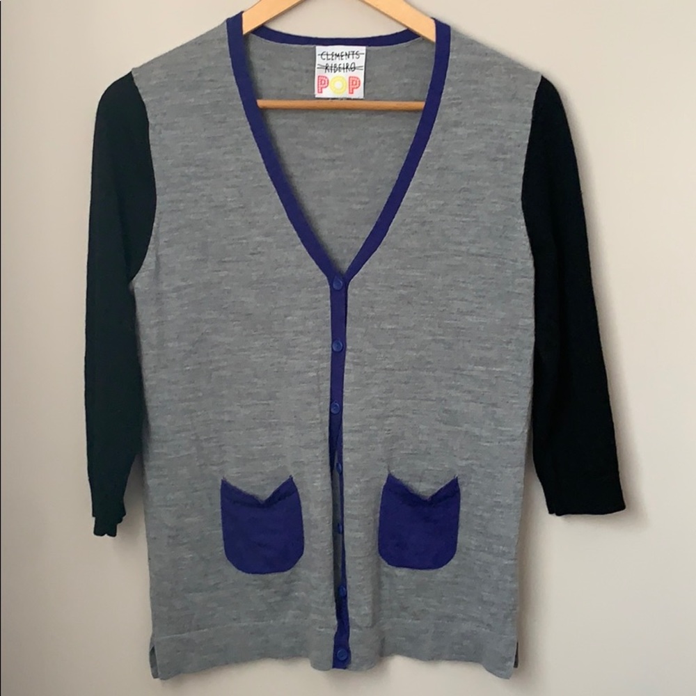 Clements Ribeiro Button Front Cardigan Size Small